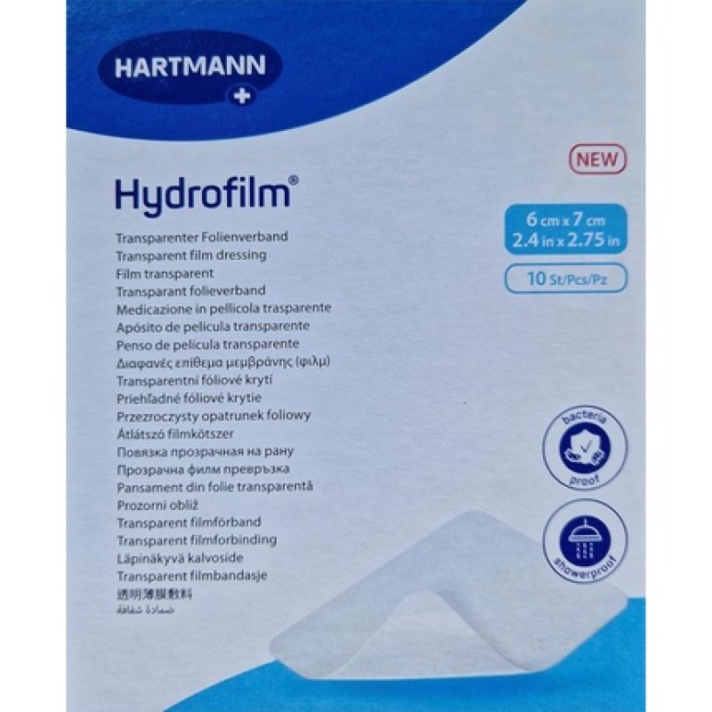 Hydrofilm Transparent Film Dressing 6cm x 7cm
