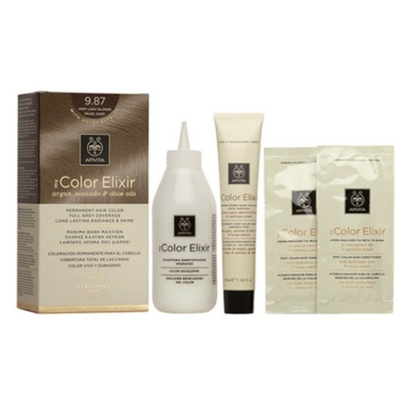 Apivita My Color Elixir Hair Colourant with Argan, Avocado, and Olive Oils