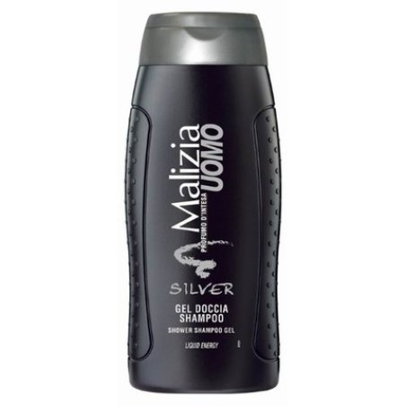 Malizia Uomo Silver Shower Gel & Shampoo 2in1 250ml With Aloe Vera