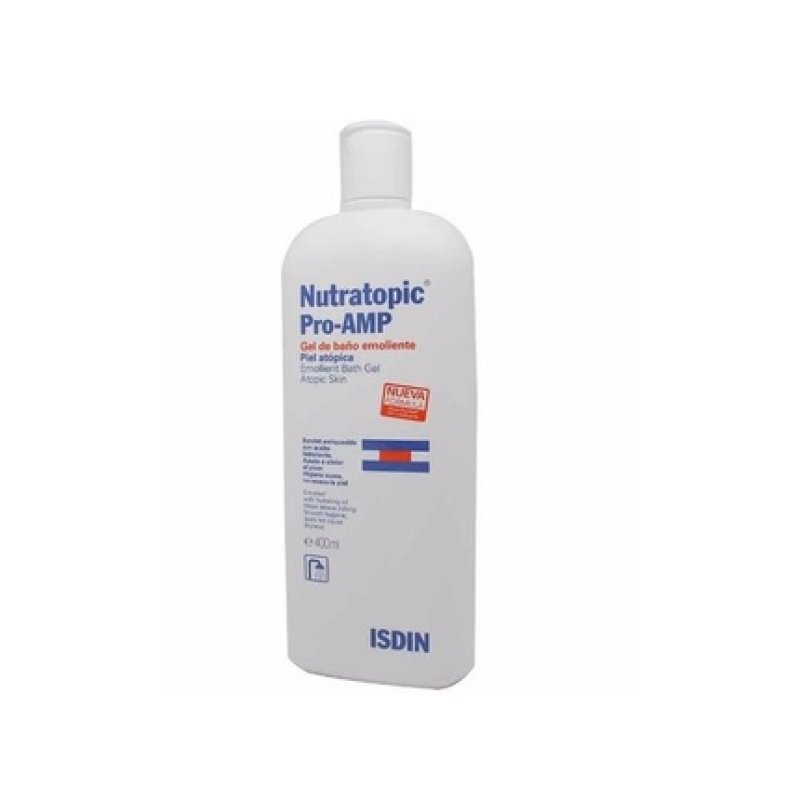 Isdin Nutratopic Pro-Amp Emolient Bath Gel Atopic Skin 400Ml