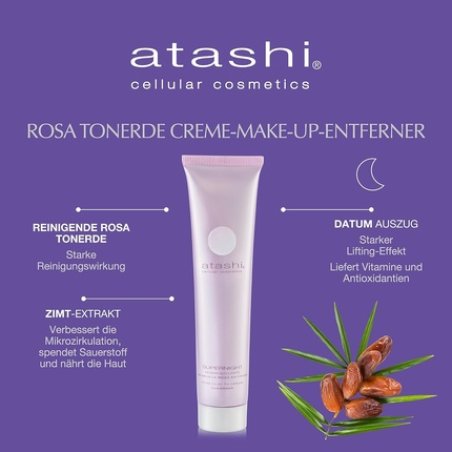 Atashi Supernight Pink Clay Cream Makeup Remover 75ml