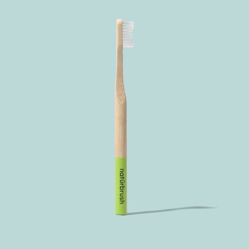 Naturbrush Bamboo Toothbrush For Adults, Green, 100 Ml