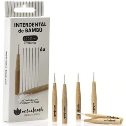 Naturbrush Interdental Extra Fine Brush 0.6 Mm Bamboo 6 Units, Standard, Single