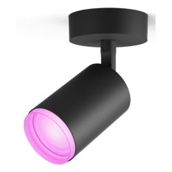 White & Color Ambiance Fugato 1er-Spot (schwarz)