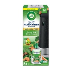 Air Wick Active Fresh Forest Oak & Sandalwood Automatic Air Freshener And Refill 228 Ml