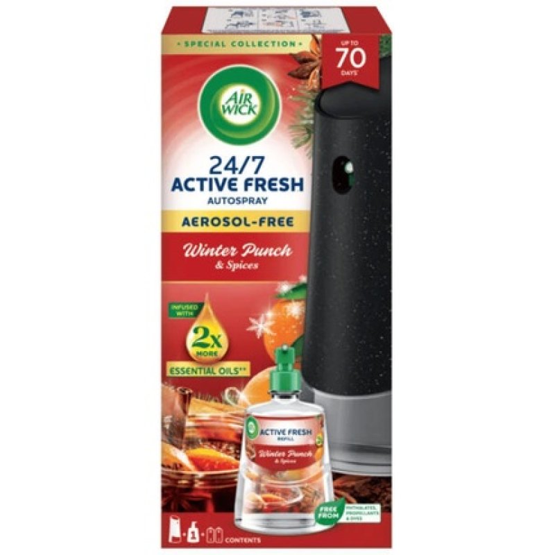 Air Wick Active Fresh Device And Refill 228 Ml Winter Punch & Spices