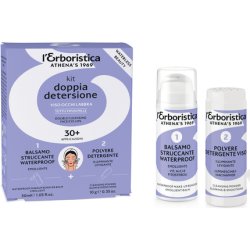 L'Erboristica Double Cleansing Kit For Face Eyes Lips Waterproof Emollient Makeup Remover Balm 30 Ml And Illuminating