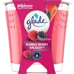 Glade Scented Candle In A Glass Jar Bubbly Berry Splash 112 G