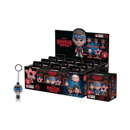 STRANGER THINGS - Pocket Hero - Assort 12 Porte-Clés BLIND BOX 5.5cm