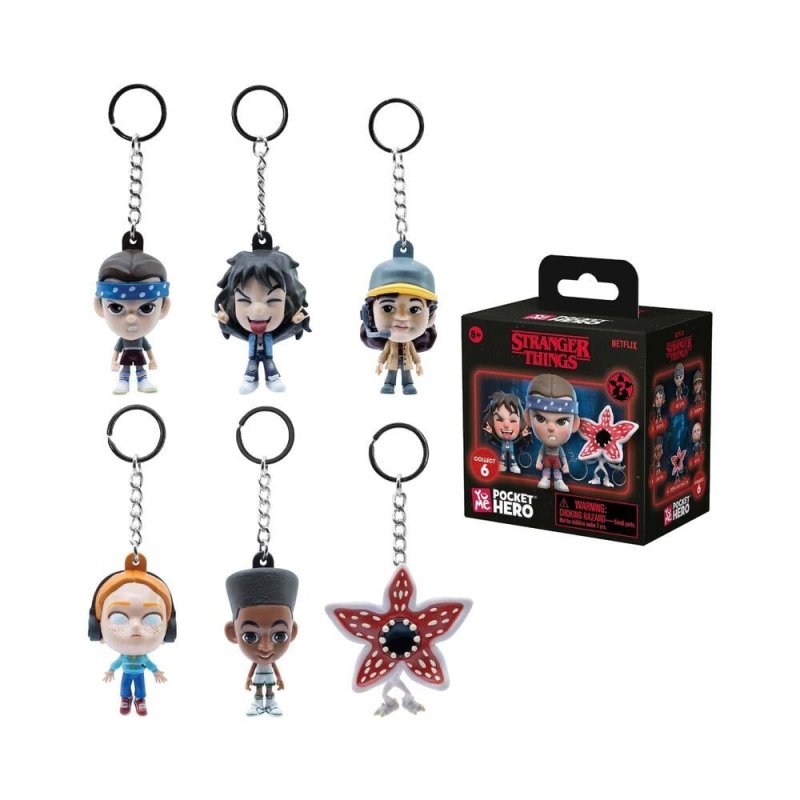 STRANGER THINGS - Pocket Hero - Assort 12 Porte-Clés BLIND BOX 5.5cm