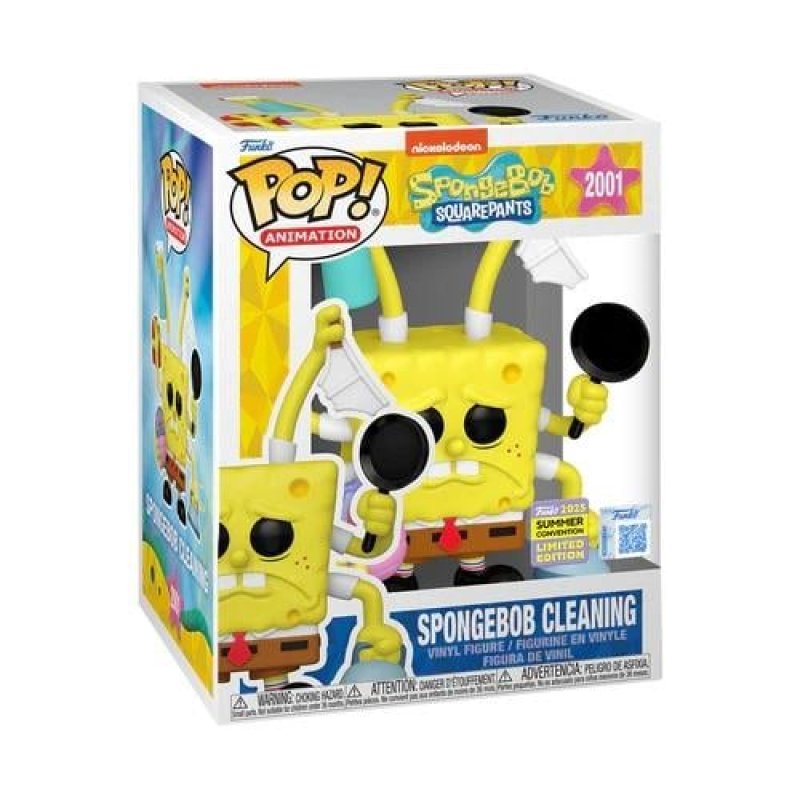 BOB L'EPONGE - POP Premium N° 2001 - Spongebob Cleaning "Summer Conv."