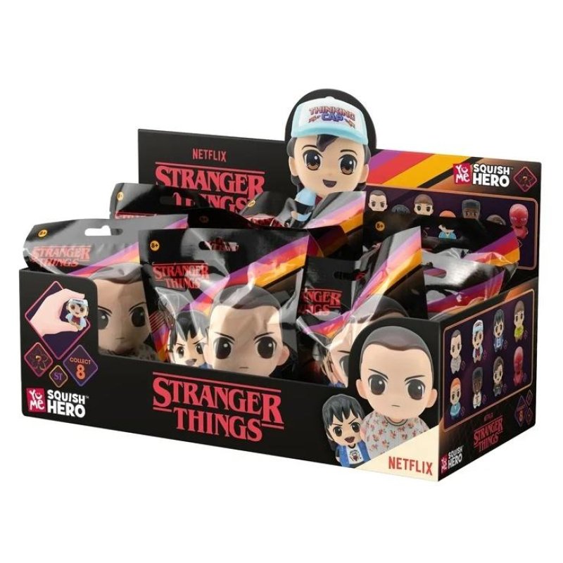 STRANGER THINGS - Squish Hero - Assortiment 12 Figurines 7.6cm