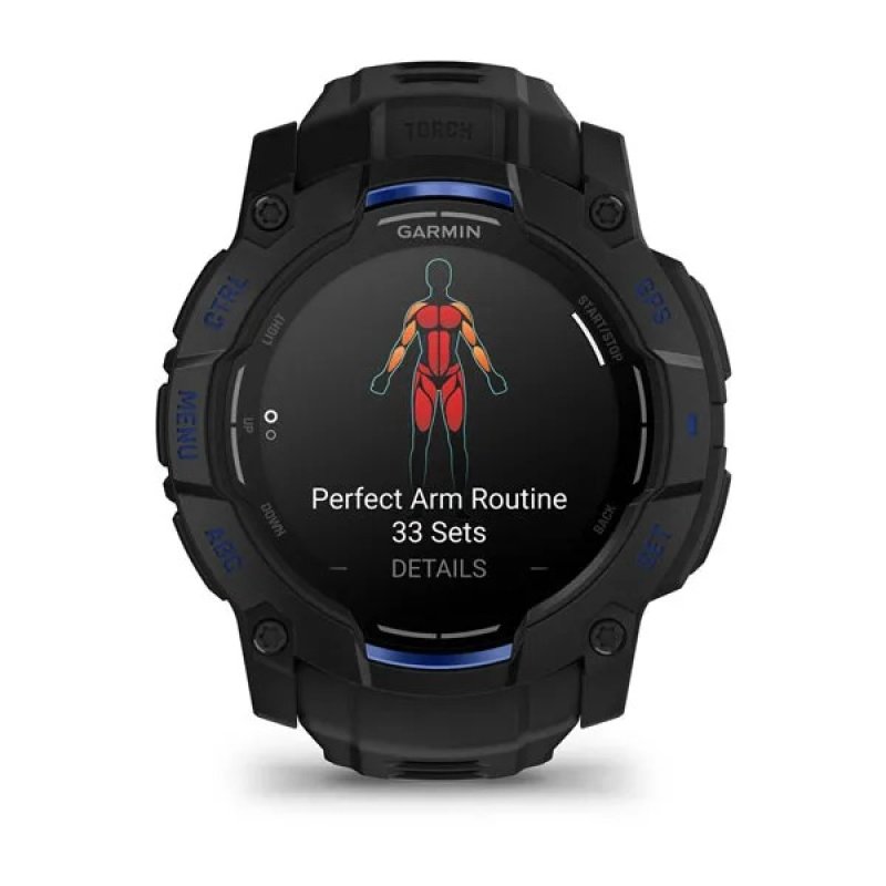 Garmin Instinct 3 3.3 cm (1.3") AMOLED 45 mm Digital 416 x 416 pixels Black GPS (satellite)