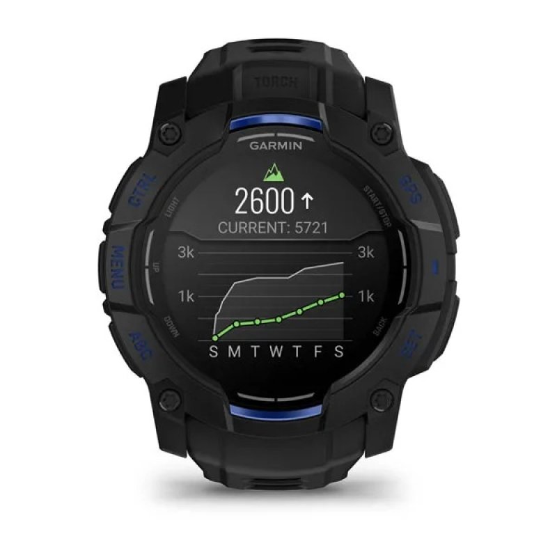 Garmin Instinct 3 3,3 cm (1.3") AMOLED 45 mm Numérique 416 x 416 pixels Noir GPS (satellite)