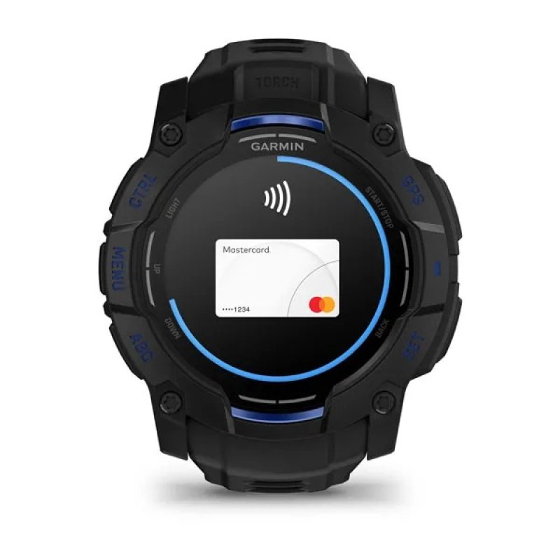 Garmin Instinct 3 3,3 cm (1.3") AMOLED 45 mm Numérique 416 x 416 pixels Noir GPS (satellite)