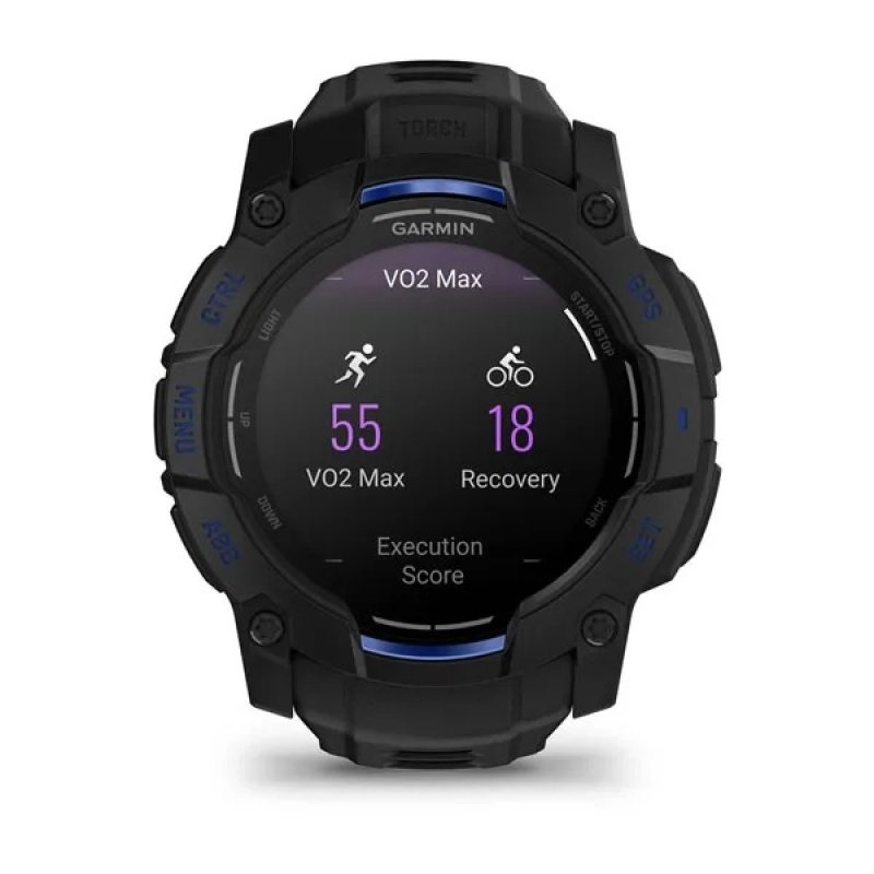 Garmin Instinct 3 3,3 cm (1.3") AMOLED 45 mm Numérique 416 x 416 pixels Noir GPS (satellite)