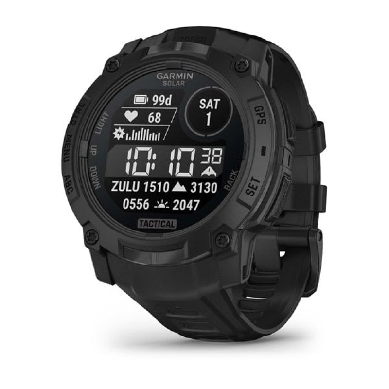 Garmin Instinct 3,05 cm (1.2") AMOLED 45 mm Numérique 390 x 390 pixels Écran tactile Noir GPS (satellite)
