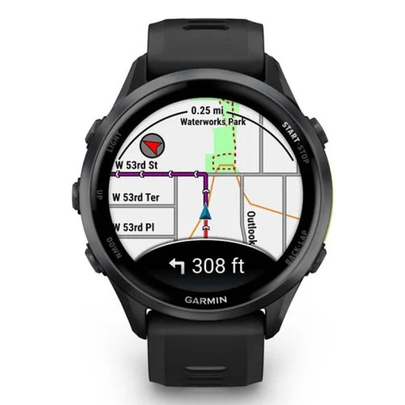 Garmin Forerunner 970 3.56 cm (1.4") AMOLED Digital 454 x 454 pixels Touchscreen Black, Yellow Wi-Fi GPS (satellite)