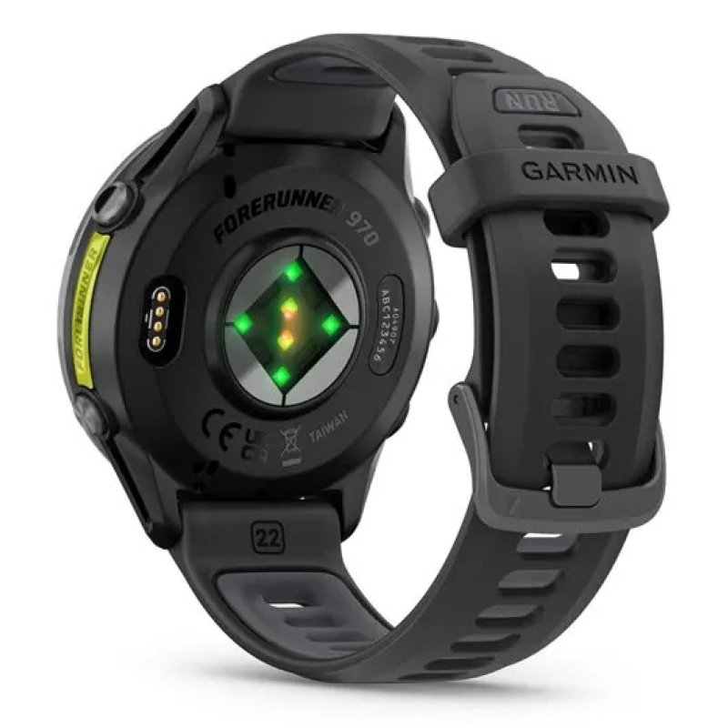 Garmin Forerunner 970 3.56 cm (1.4") AMOLED Digital 454 x 454 pixels Touchscreen Black, Yellow Wi-Fi GPS (satellite)