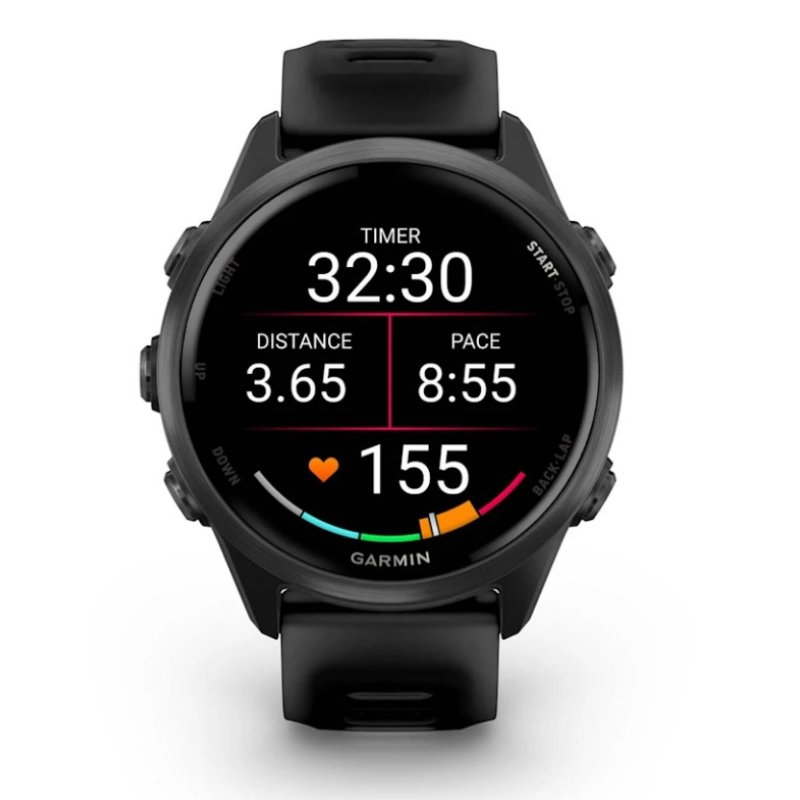 Garmin Forerunner 570 3,05 cm (1.2") AMOLED 42 mm Numérique 390 x 390 pixels Écran tactile Noir Wifi GPS (satellite)