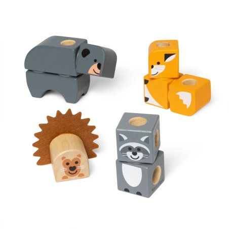 Melissa & Doug LES ANIMAUX DE LA FORÊT - 16 PIÈCES - BLOCKABLES