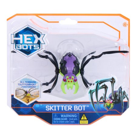 HEX BOTS Skitter Bot Spider, Robotic Kids Toys with Insect-Like Movement for Indoor/Outdoor Play, Robot Toys for Boys &