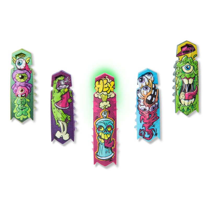 HEX BOTS Nano 5 Pack, 4 Nano Bots avec Flash Nano en Bonus, Jouets sensoriels pour enfants et chats avec technologie de