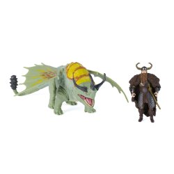 DreamWorks Dragons , How to Train Your Dragon, Rumblehorn & Stoick, figurines duo de Vikings, jouets pour enfants