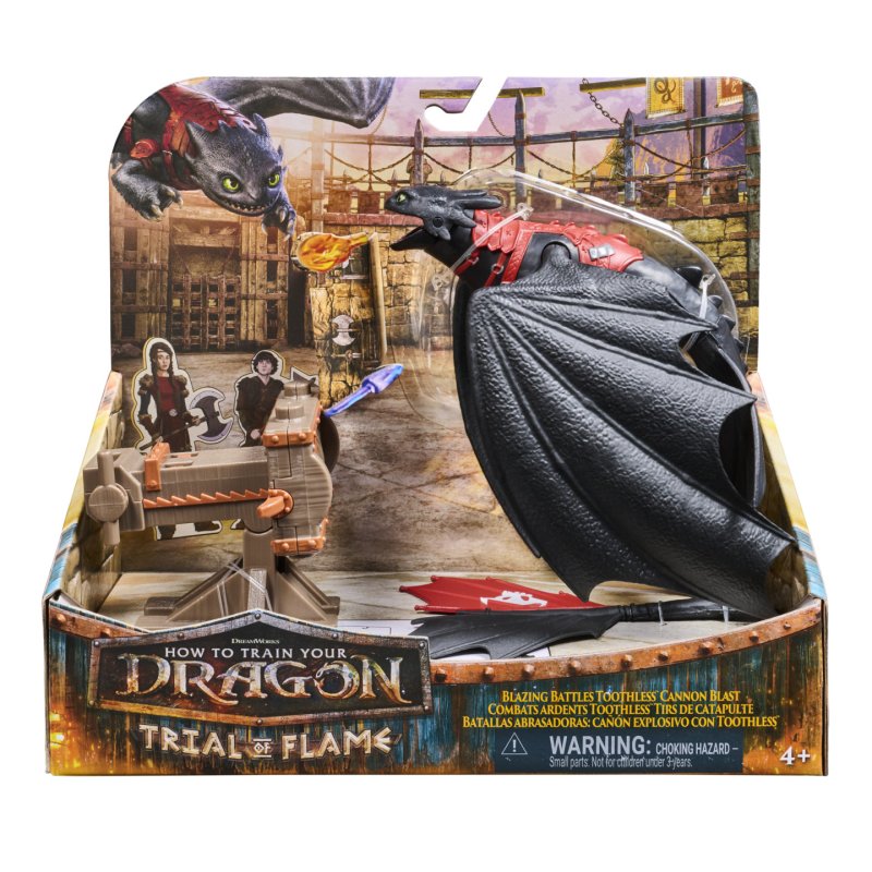 SpinMaster Dragons - Drachen Kampf Spielset - Ohnezahn