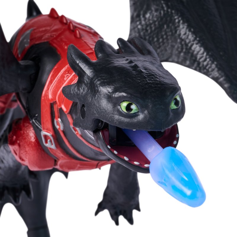 DreamWorks Dragons , Épreuve du Feu, Coffret de jeu Toothless Canon Explosif, Coffret de jeu figurine de dragon avec 3