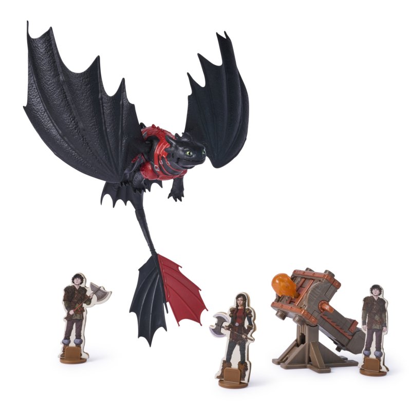 SpinMaster Dragons - Drachen Kampf Spielset - Ohnezahn