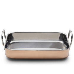 Blomsterbergs - Roasting Pan – 35 × 25.5 × 6.3 cm – Copper