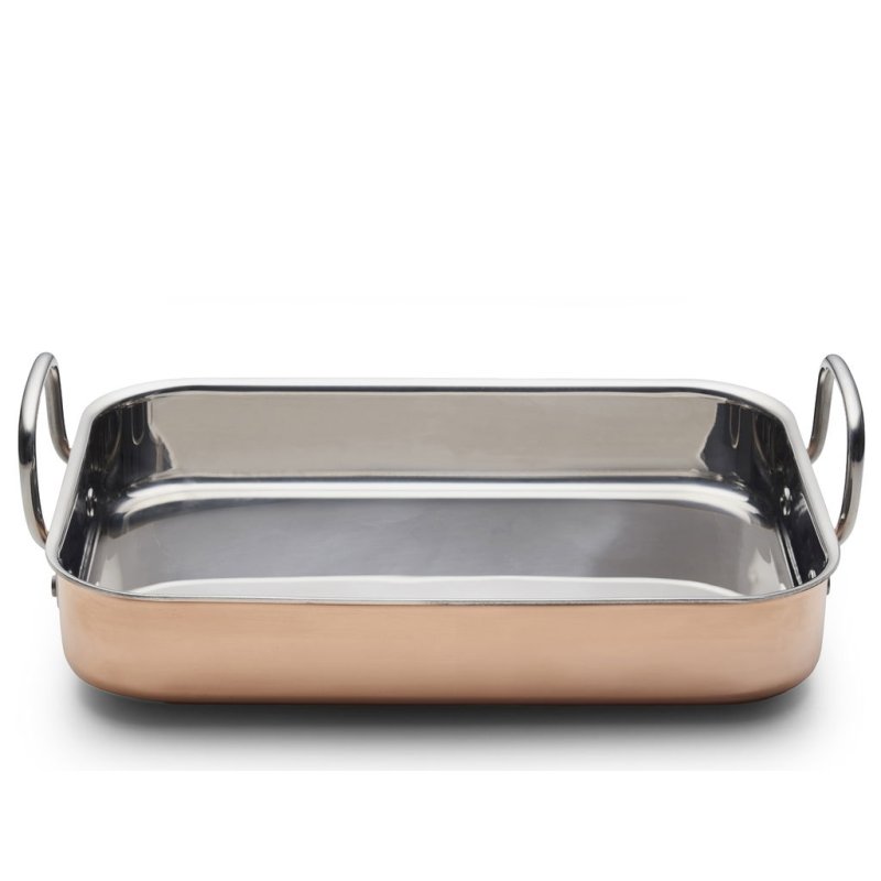 Blomsterbergs - Roasting Pan – 35 × 25.5 × 6.3 cm – Copper