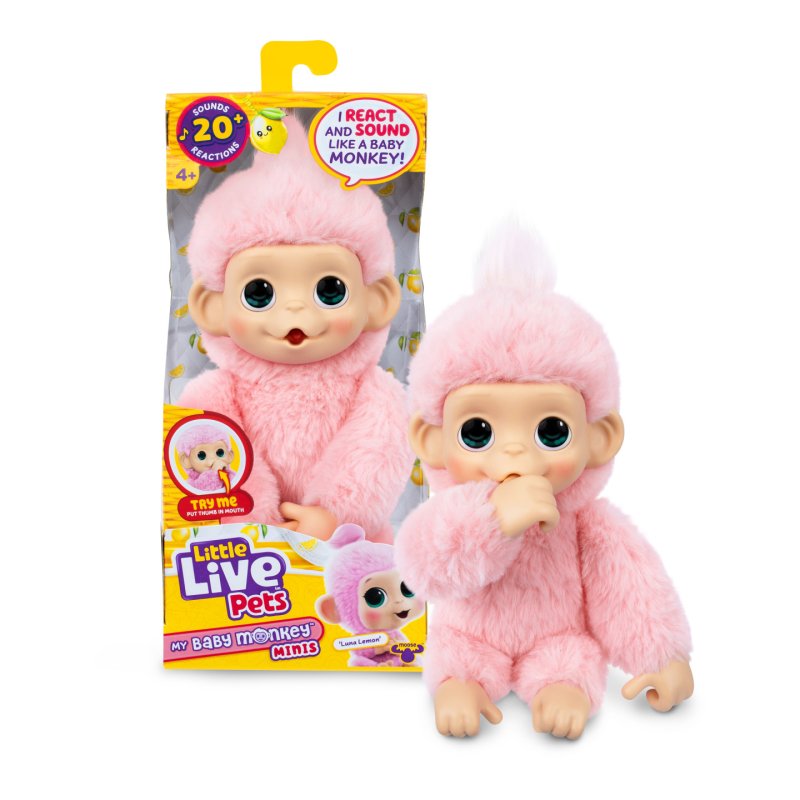 Little Live Pets - My Baby Mini Monkey Pink Lemonz (26764)