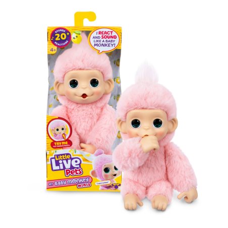 Little Live Pets - My Baby Mini Monkey Pink Lemonz (26764)