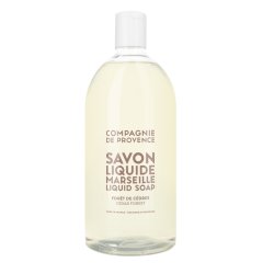 COMPAGNIE DE PROVENCE - Liquid Marseille Soap Refill - Cedar Forest - 1 L