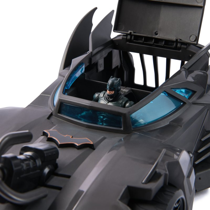 DC Comics , Coffret Crusader Batmobile avec 4 figurines articulées, jouets pour garçons et filles à partir de 4 ans
