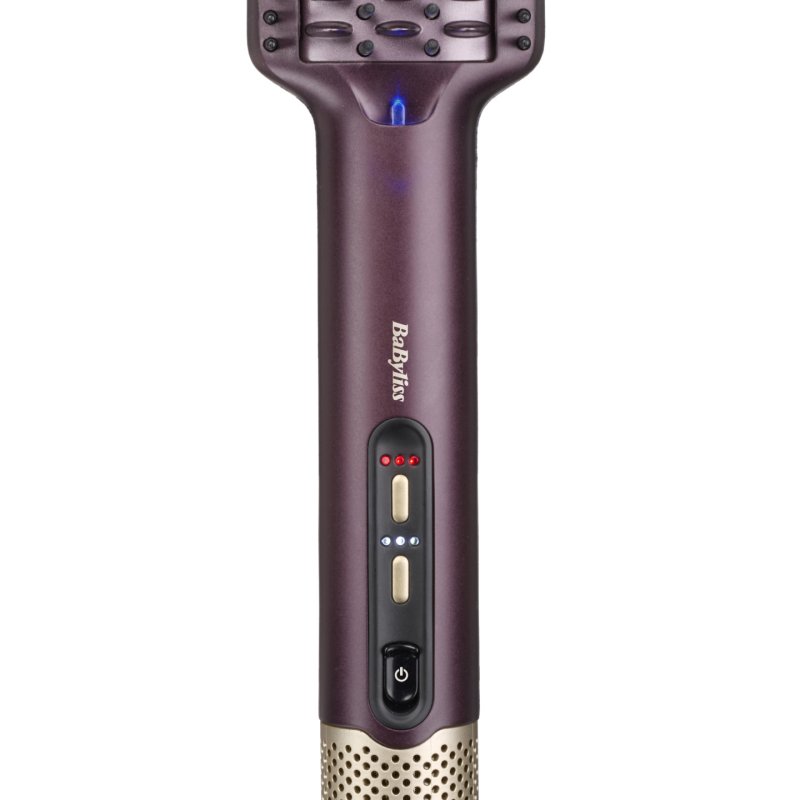 BaByliss Air Power AS6400E hair styling tool Straightening brush Airflow Maroon 900 W 2.5 m