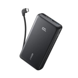 POWERBANK ANKER 20000 MAH 22.5W CON CABLE USB-C INTEGRADO