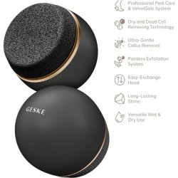 Geske Pumice Stone Callus Remover 7 in 1 Foot File with Replaceable Long Handle