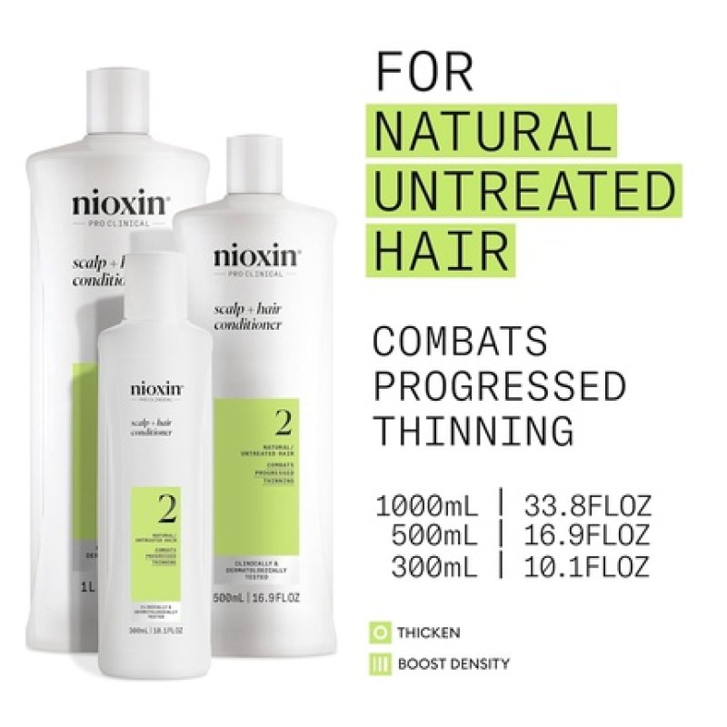 Nioxin Scalp Hair Thickening System 2 Conditioner for Natural or Untreated Hair