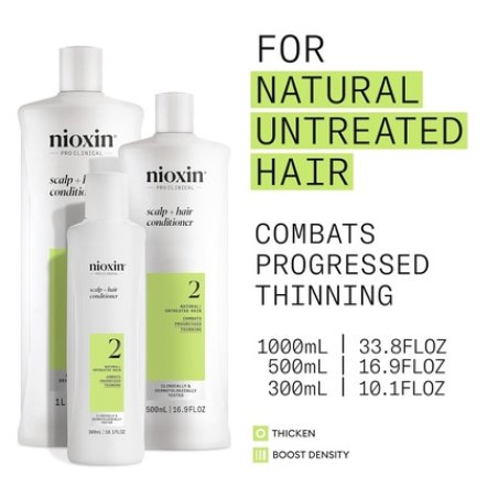 Nioxin Scalp Hair Thickening System 2 Conditioner for Natural or Untreated Hair