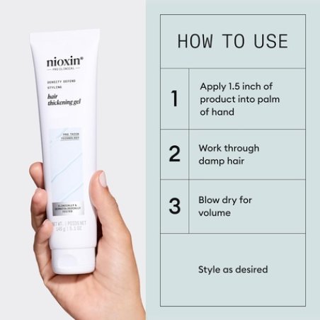 Nioxin Density Defend Hair Thickening Gel for Volumizing and Fuller Hair