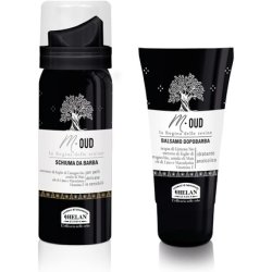 Helan M Oud Shaving Kit for Men with Shaving Foam 50ml and Aftershave Balm