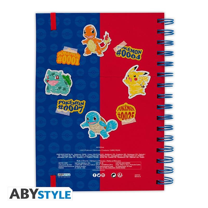 POKEMON - Red & Blue Partenaires - Cahier A5