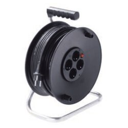 Bachmann 392.181 power extension 50 m 4 AC outlet(s) Black