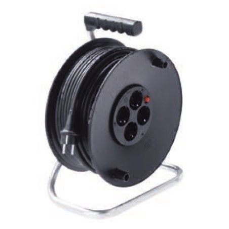 Bachmann 392.181 power extension 50 m 4 AC outlet(s) Black