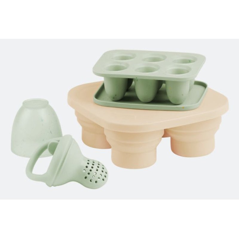 BabyMoov A004411 pot pour bébé alimentaire Beige, Vert