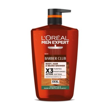 Loreal Men Expert Barber Club Shower Gel For Body Hair And Beard 1000 Ml