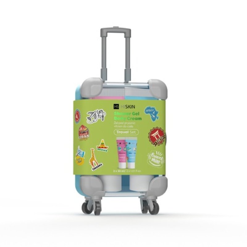 HISKIN SUITCASE MINI GEL BODY LOTION 2X30ML SET